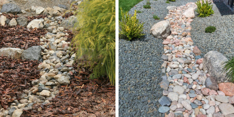 modern landscaping rocks