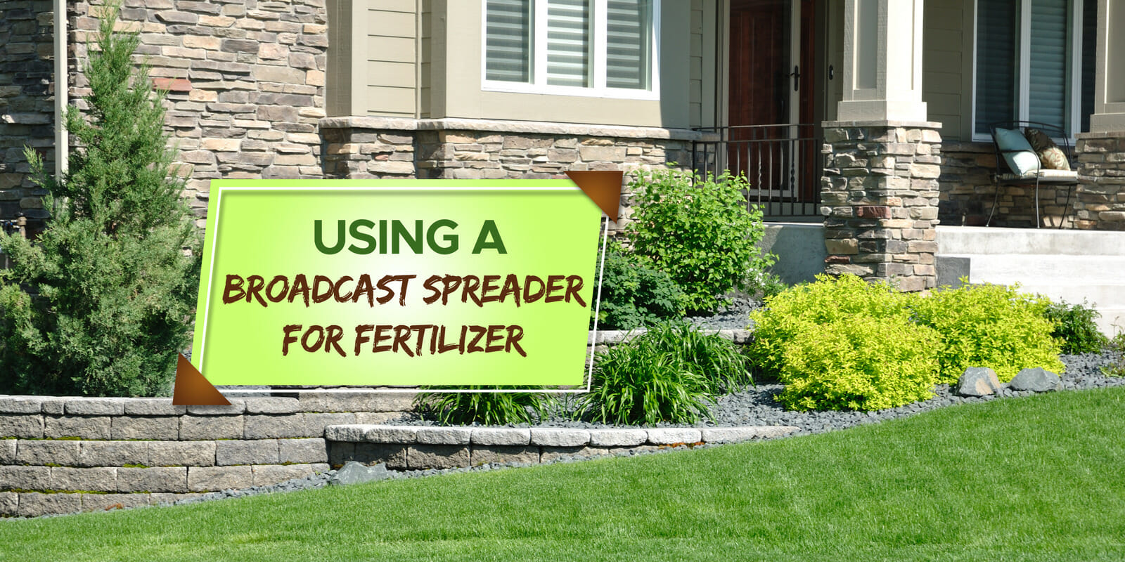 can you use a broadcast spreader for fertilizer