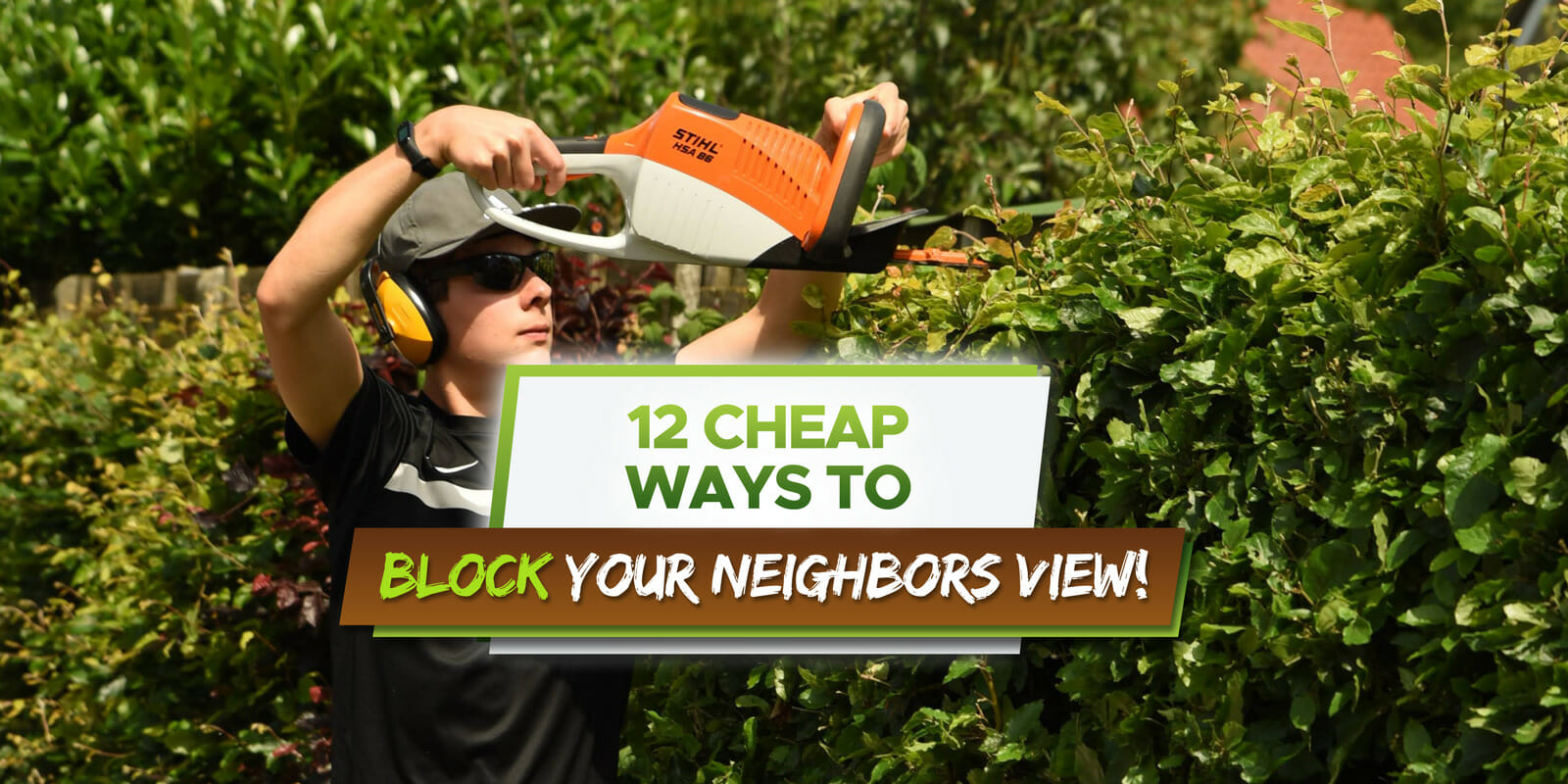 cheap ways to block neighbors view