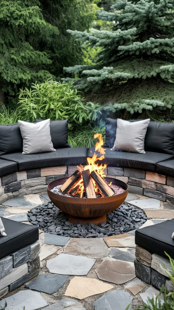 37+ Simple Backyard Fire Pit Ideas for Cozy Gathering Spots - Grow Your ...