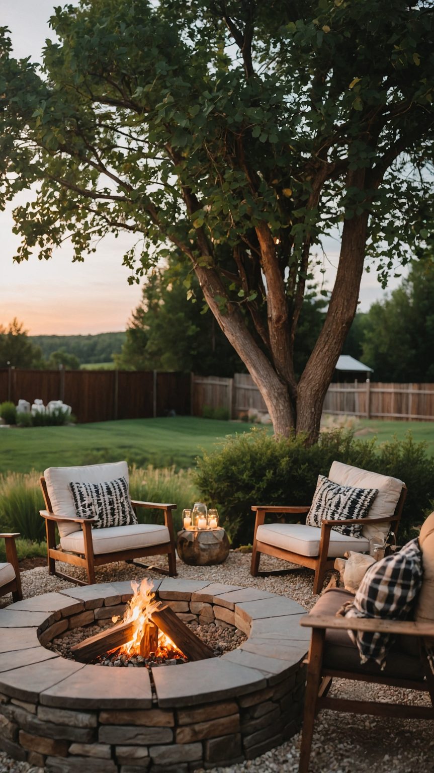 37+ Simple Backyard Fire Pit Ideas for Cozy Gathering Spots - Grow Your ...