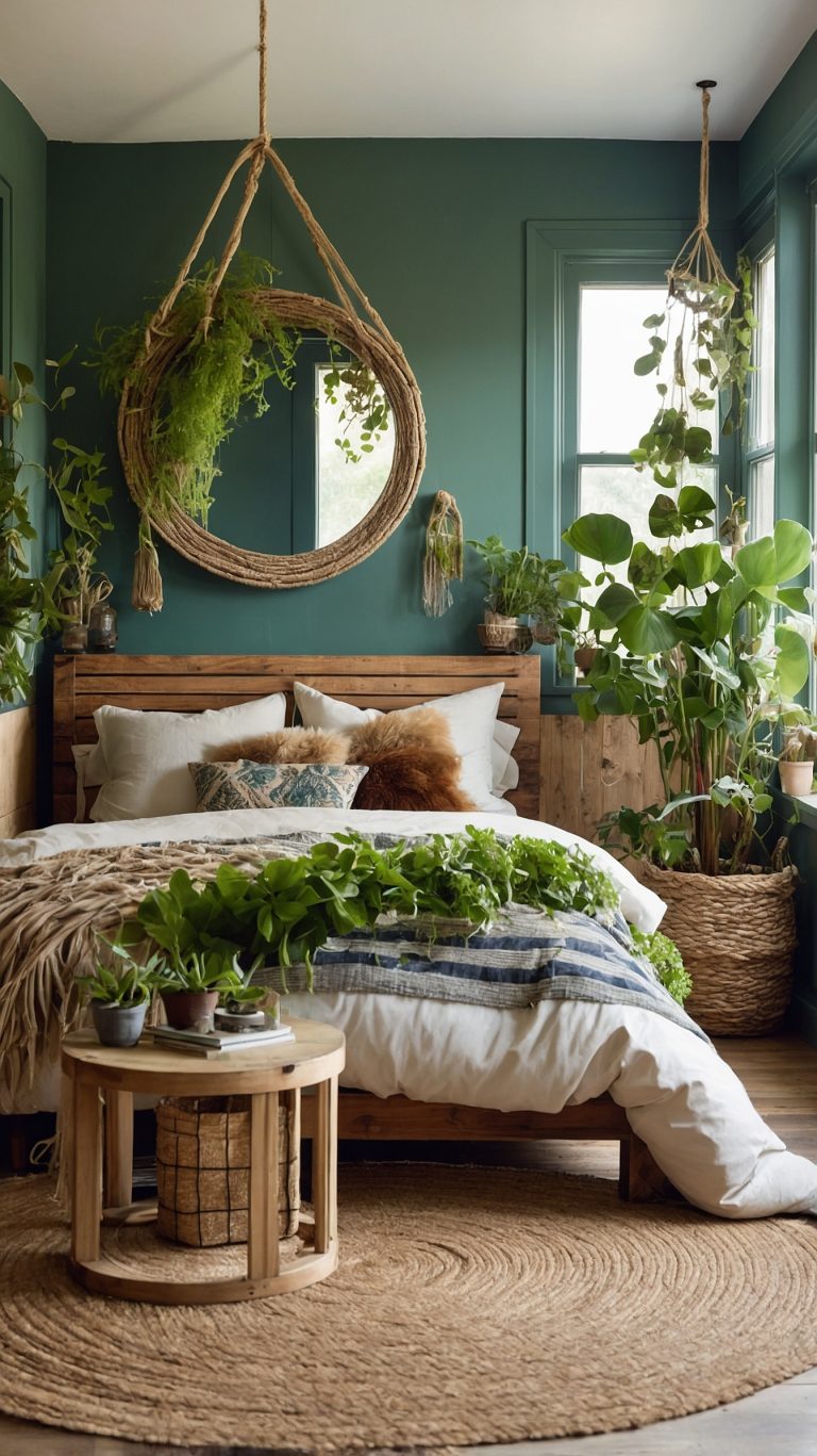 23+ Sage Green Boho Bedroom Ideas You'll Love! - Grow Your Yard