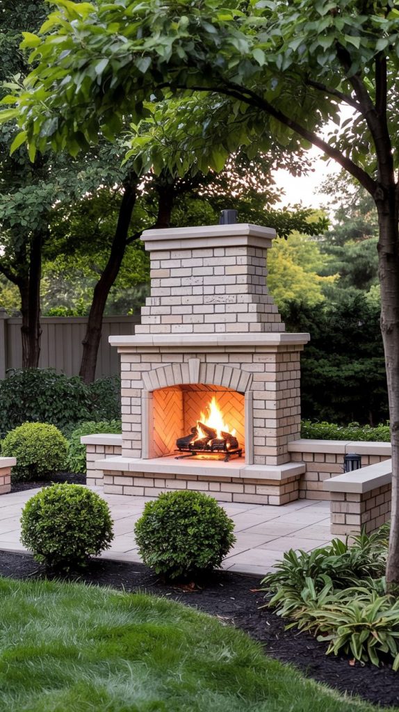 43+ Cozy Outdoor Fireplace Ideas For Your Yard! - Grow Your Yard