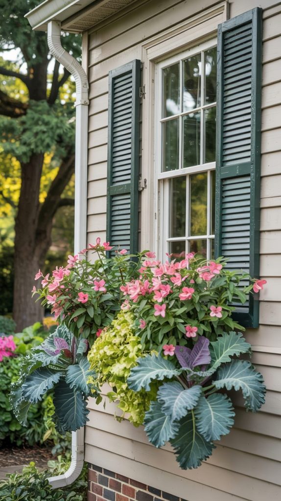 Fall Window Pot 34+ Beautiful Fall Planter Ideas You Can Copy! - Grow Your Yard