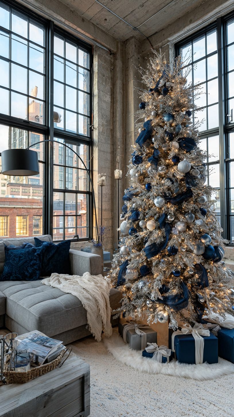 25 Blue And Silver Christmas Tree Ideas To Spark Holiday Magic - Grow ...