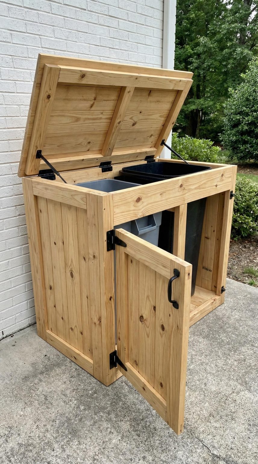 15+ Outdoor Garbage Storage Ideas That Are Simple & Easy! - Grow Your Yard
